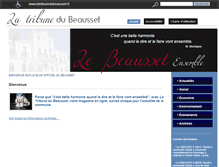 Tablet Screenshot of latribunedubeausset.fr